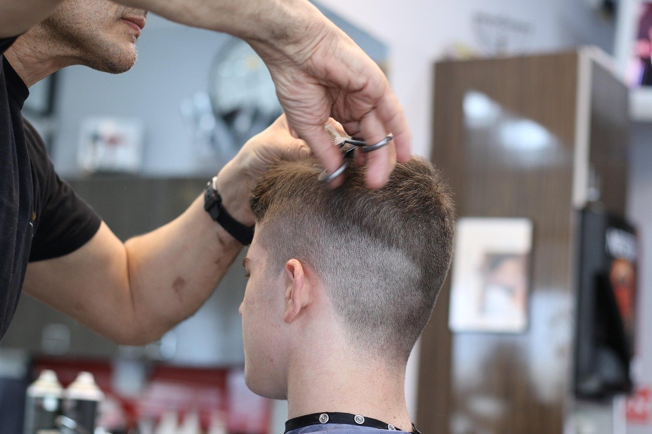 Professional beard trim at Belvedere Barbershop